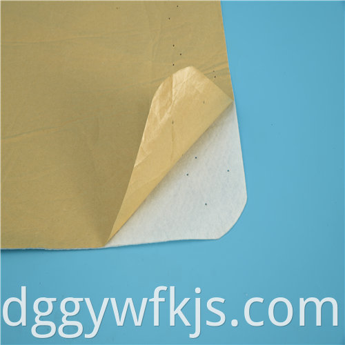 White special-shaped non-woven back rubber cotton